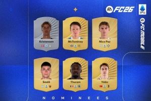 意甲8月最佳候选：麦克托米奈、小图拉姆、伊尔迪兹、帕斯在列